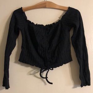 Shein long sleeve crop top size XL